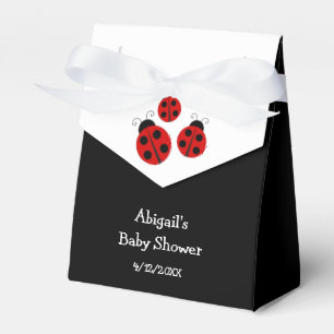 Para Regalos Caja de favores personalizada de Red Ladybug Baby 