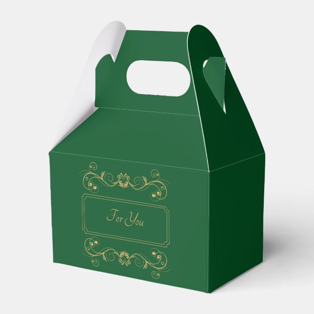 Para Regalos Caja de favores personalizada Moss (Front Side)