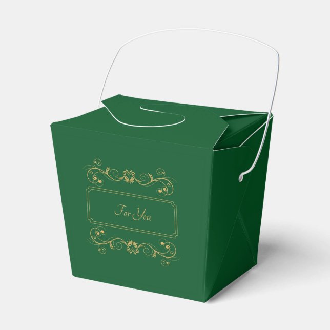 Para Regalos Caja de favores personalizada Moss (Front Side)