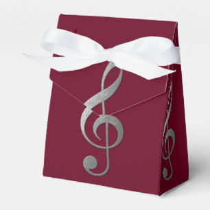 Para Regalos caja de favores "plata" de trébol