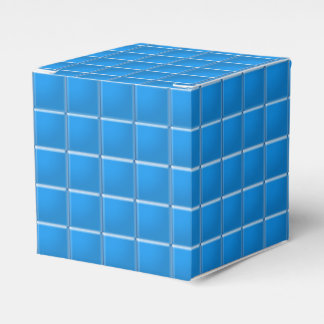 Para Regalos Caja de favores - plazas de mosaico en azul