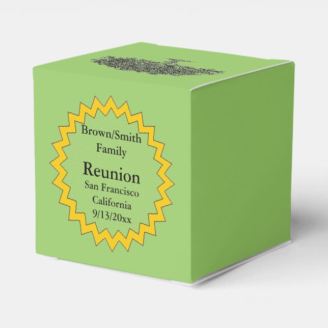 Para Regalos Caja de favores - Reunión familiar (Reverso Costado)