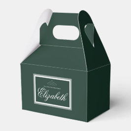 Para Regalos Caja de favores verde esmeralda
