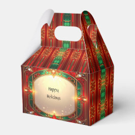 Para Regalos Caja de Favorita Decorativa Roja y Verde Ornamenta