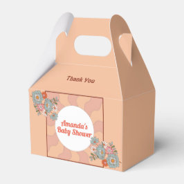 Para Regalos Caja de favoritas Baby Shower de flor estilo retro