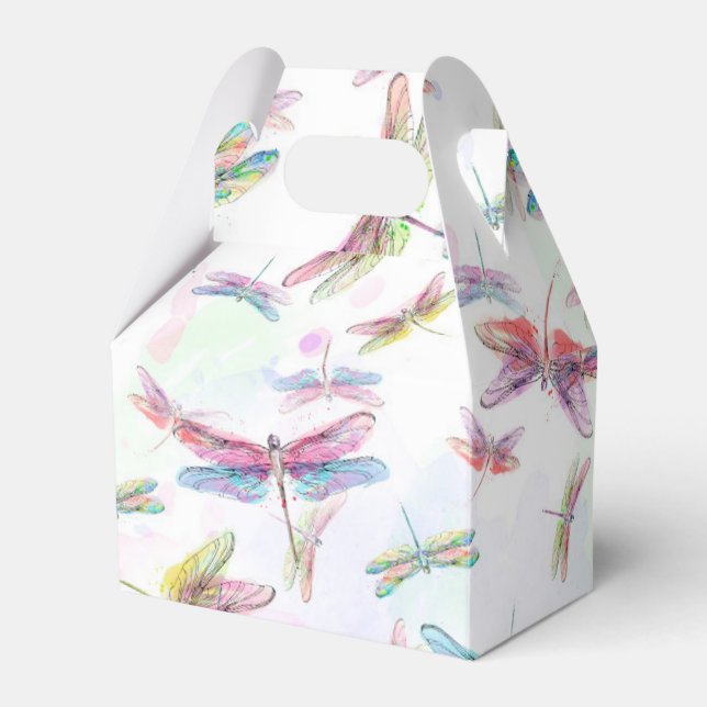 Para Regalos Caja de favoritas de la libélula acuarela (Front Side)
