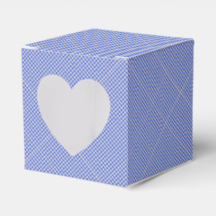 Para Regalos Caja de Favorito de Cuadros Escoceses Azul China