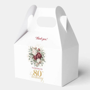 Para Regalos Caja de Favorito de Cumpleaños 80 con Rosa Hermoso