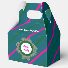Para Regalos Caja de Favoritos 5 Turquesa(Rosa Verde) RFPMDesig