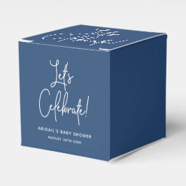 Para Regalos Caja de favoritos Baby Shower azul de la Marina mi