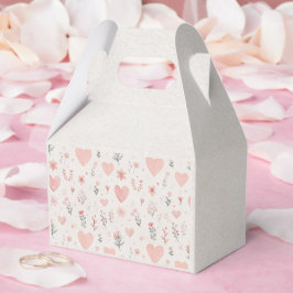 Para Regalos Caja de Favoritos con Patrón de Corazón Suave