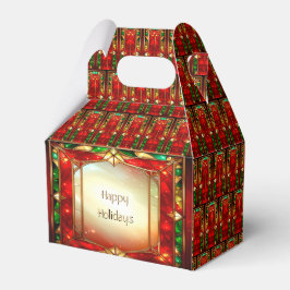 Para Regalos Caja de Favoritos con Patrón de Vidrio Pintado Orn