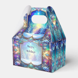 Para Regalos Caja de Favoritos con Patrón de Vidrio Pintado Orn