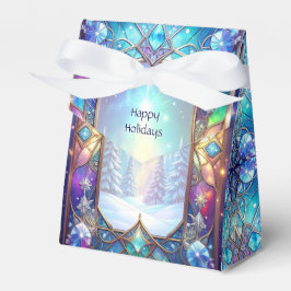 Para Regalos Caja de Favoritos con Patrón de Vidrio Pintado Orn