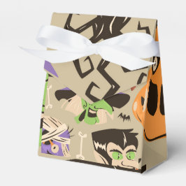Para Regalos Caja de Favoritos con Patrón Vintage de Halloween