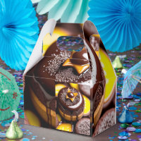 Caja de favoritos con tema de chocolate y caramelo