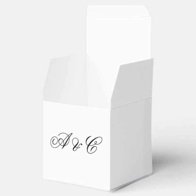 Para Regalos Caja de favoritos de boda personalizada (Abierto)