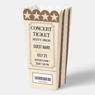 Para Regalos Caja de Favoritos de Boleto de Concierto Vintage |