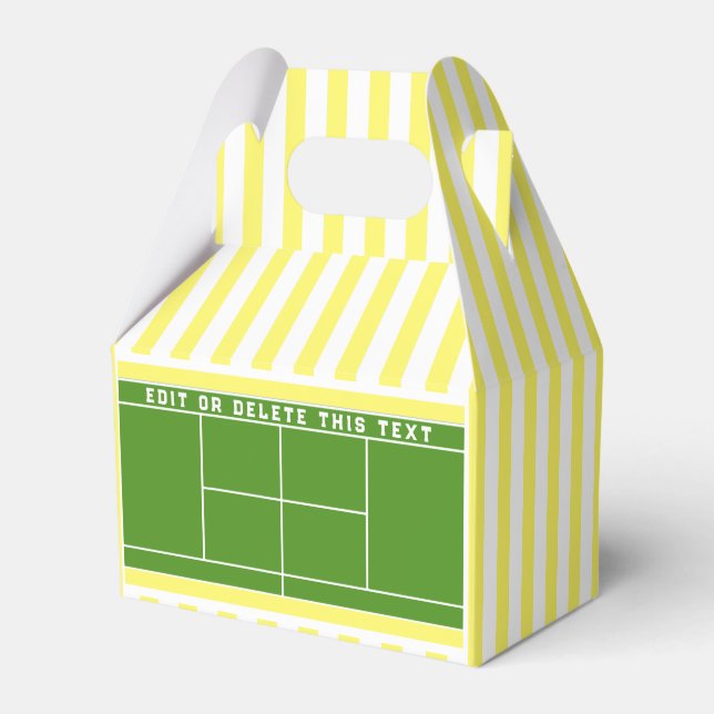 Para Regalos Caja de favoritos de evento de tenis (Front Side)