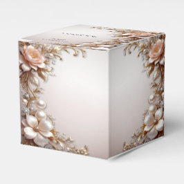 Para Regalos Caja de Favoritos de Flores Suaves Rosadas y Blanc