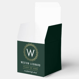 Para Regalos Caja de favoritos de graduación de color con emita