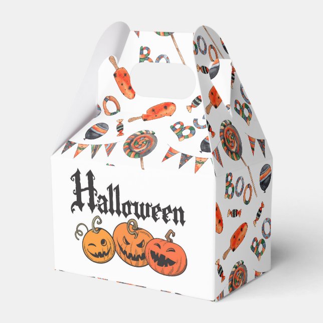 Para Regalos Caja de Favoritos de Halloween (Front Side)