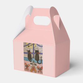 Para Regalos Caja de favoritos de Navidades de gato negros