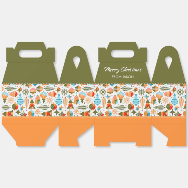 Para Regalos Caja de favoritos de Navidades modernos (Desplegado)