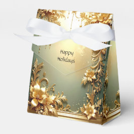Para Regalos Caja de Favoritos de Ornamentos Florales de Oro pa