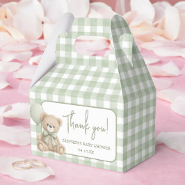 Para Regalos Caja de Favoritos de Osito con Globos Verdes