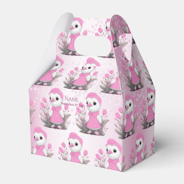 Para Regalos Caja de favoritos del pato rosa (Front Side)