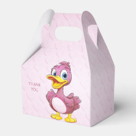 Para Regalos Caja de favoritos del pato rosa