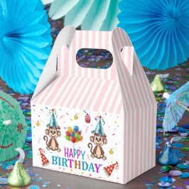 Para Regalos Caja de Favoritos Gable Cumpleaños Feliz Mono de R