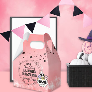 Para Regalos Caja de Favoritos Halloween Skull-ebration Swag Ba