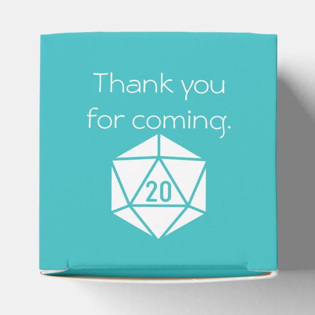 Para Regalos Caja de Favoritos Tabletop Chic en Turquesa (Parte superior)