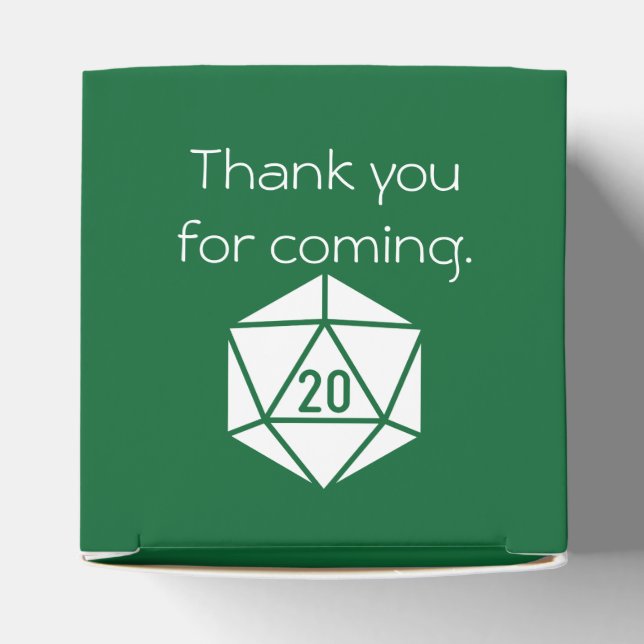 Para Regalos Caja de Favoritos Tabletop Chic en Verde (Parte superior)