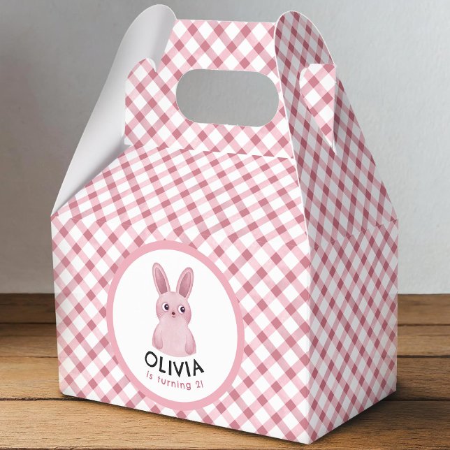 Para Regalos Caja de fiesta con conejo rosa (Subido por el creador)