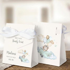 Para Regalos Caja de fiesta de baby shower de osito aviador
