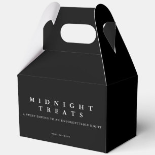 Para Regalos Caja de galletas - Golosinas de medianoche, negra