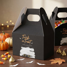Para Regalos Caja de Halloween de gato momia Trick or Treat lin