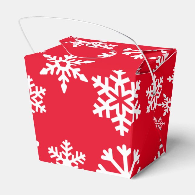 Para Regalos Caja de Navidades de la cookie de Snowflake (Reverso)