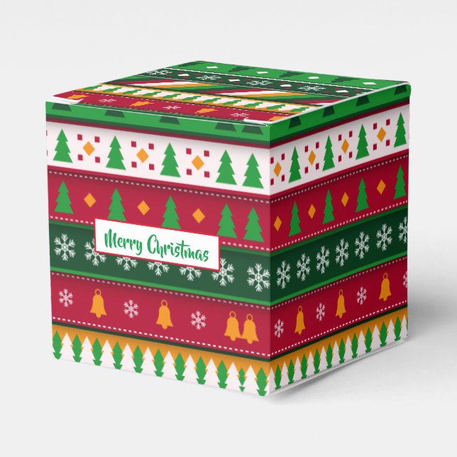 Para Regalos Caja de Navidades festivos a favor (Costado Anverso)
