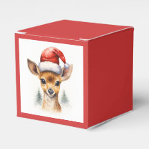 Caja de navidades festivos de favor de venado