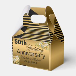 Para Regalos Caja de oro de 50 años de Boda
