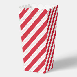 Para Regalos Caja de palomitas de Navidad a rayas de bastón de 