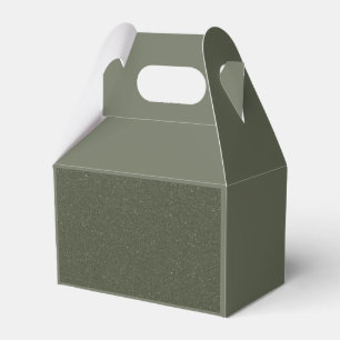 Para Regalos Caja de panel verde musgo con frente texturizado