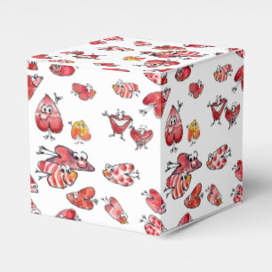 Para Regalos Caja de papel de personalizado Flying Love Hearts