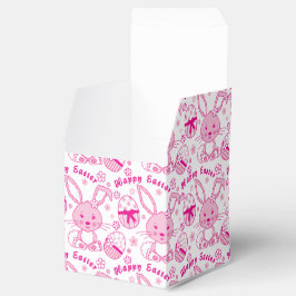 Para Regalos Caja de Pascua feliz con patrón de huevo de conejo