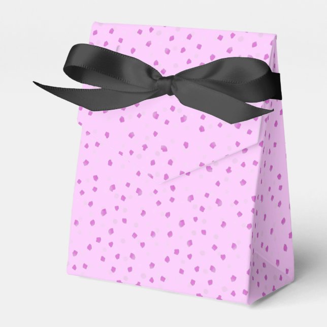 Para Regalos Caja de personalizable con Favor de Punto Rosa (Front Side)
