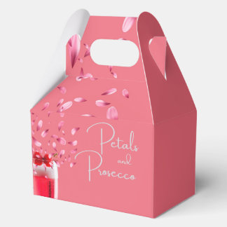 Para Regalos Caja de Petales y Favor del Prosecco